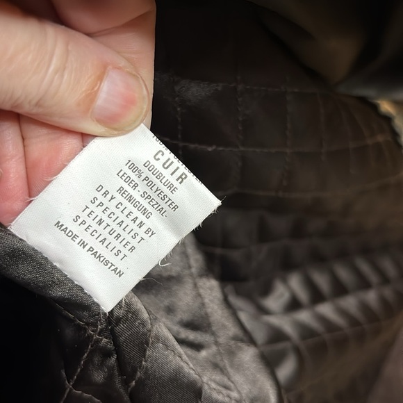 Very good condition TRUCKER LEATHER brand chocolate brown suede jacket men’s XL - Picture 14 of 14